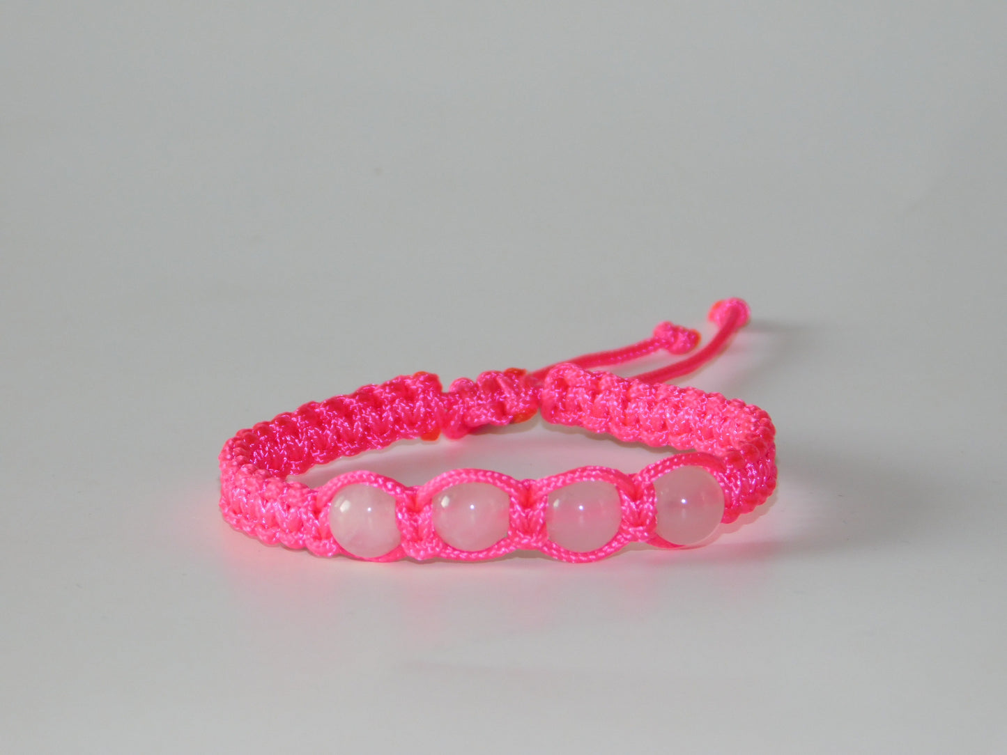 Bright pink stone bracelets| Gift ideas| BFF| Nylon Bracelets | Waterproof