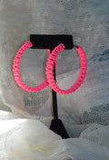 Rosa Mexicano Nudo Plano Hoops