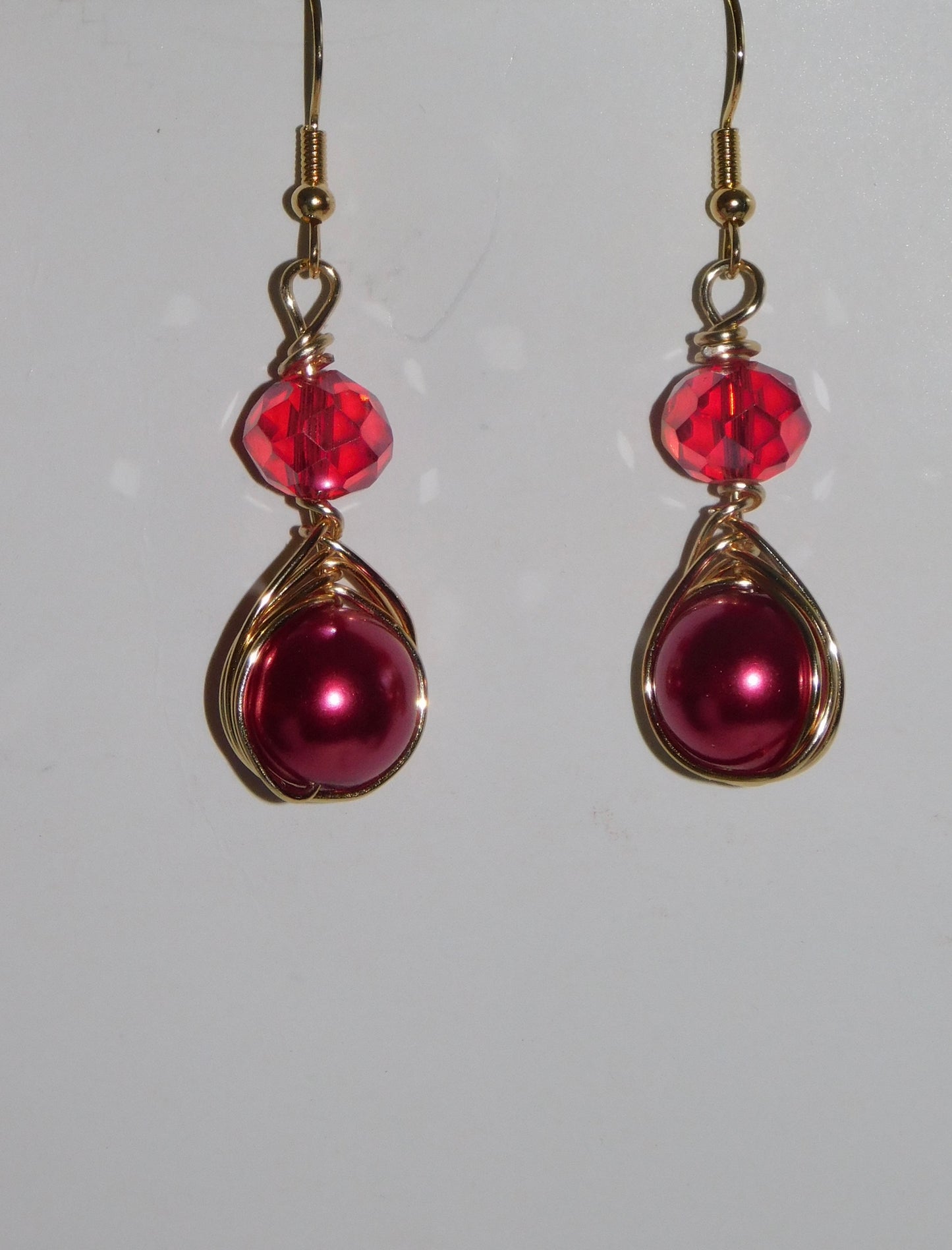 Cherry Red Earrings