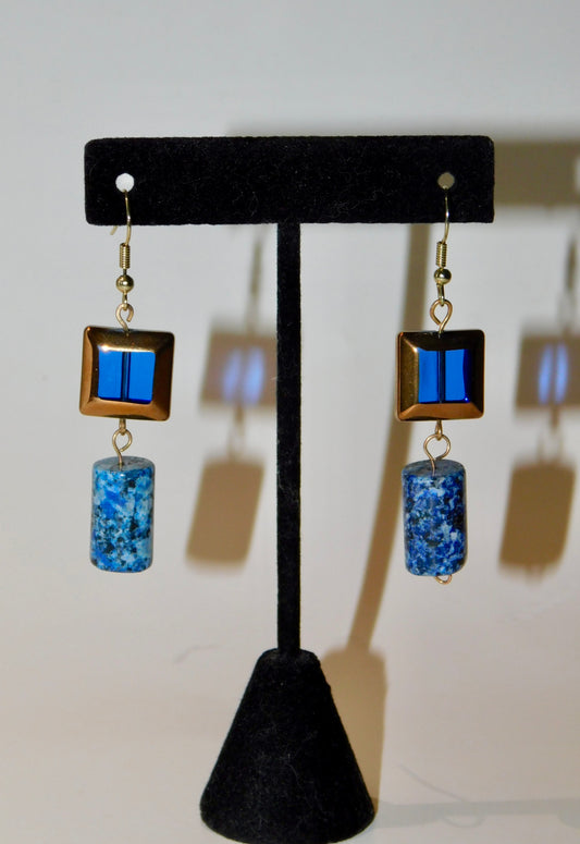 Square Quartz Earrings