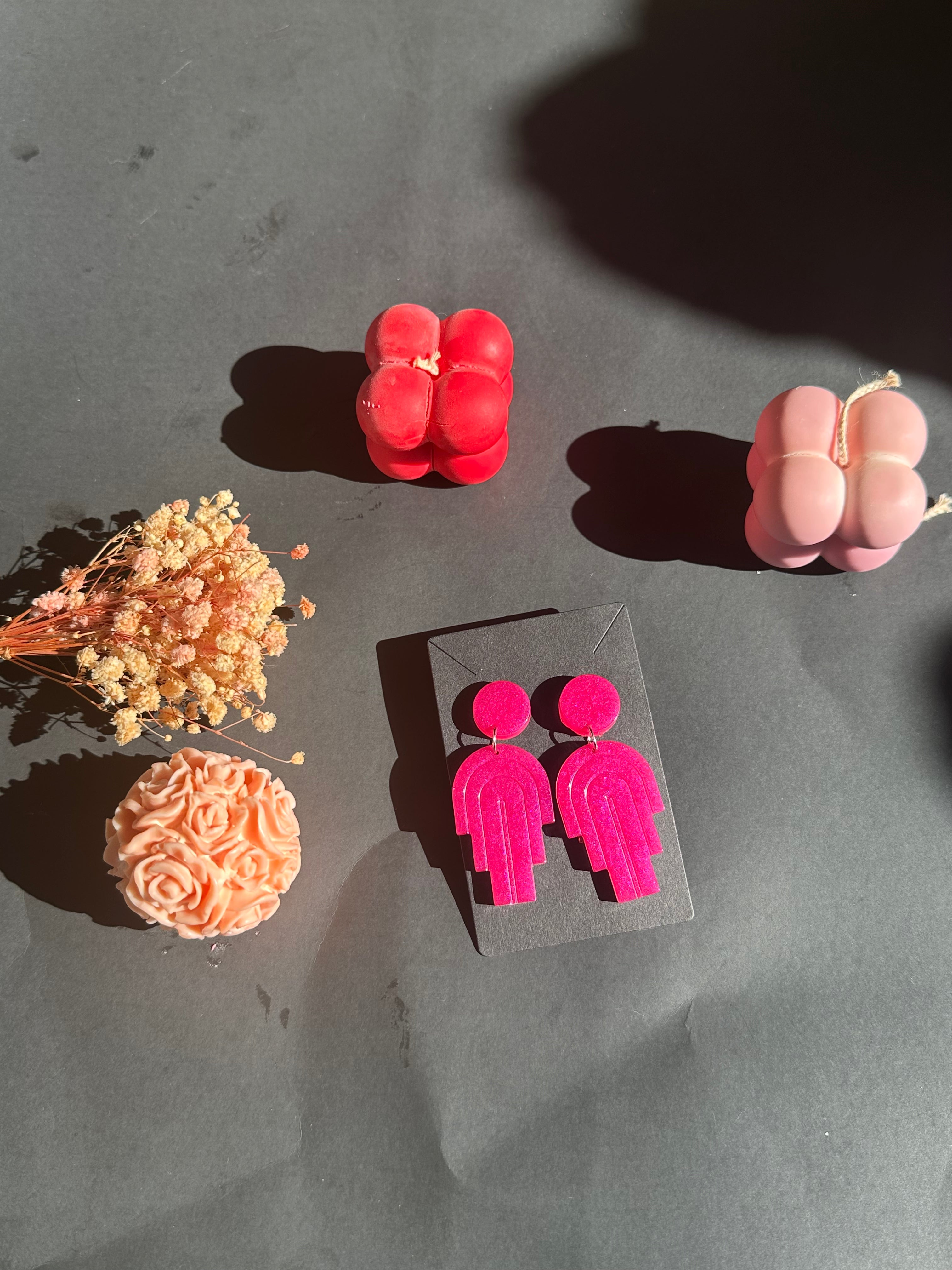 Rainbow Valentines Earrings