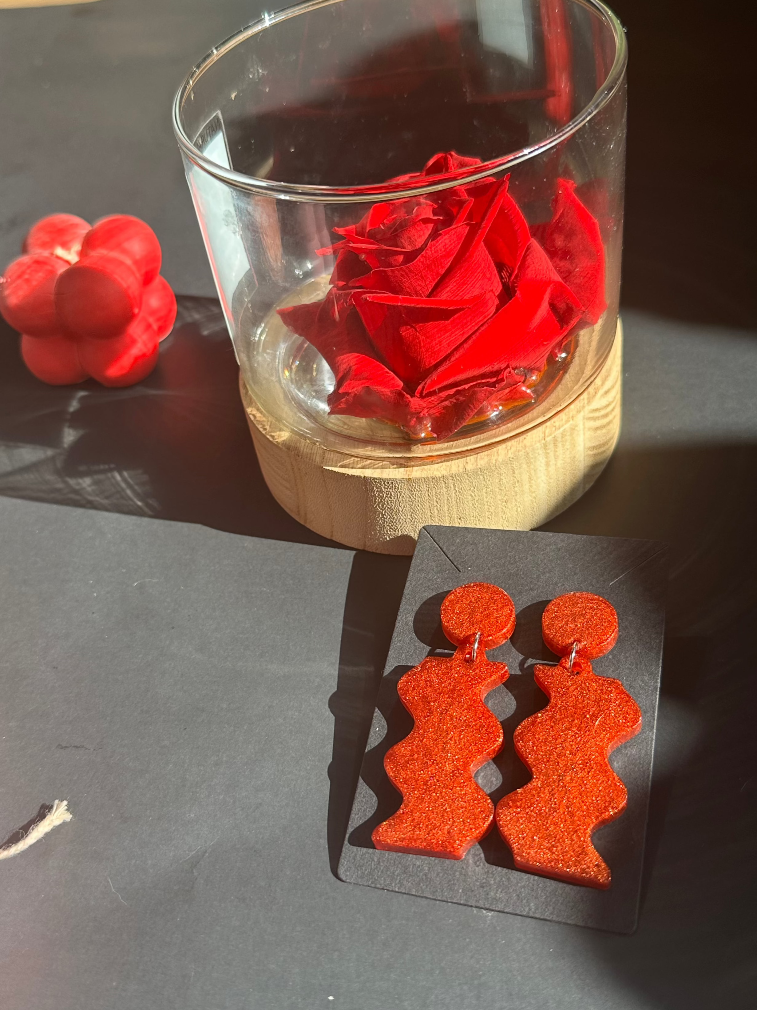 Spiral Valentines Earrings