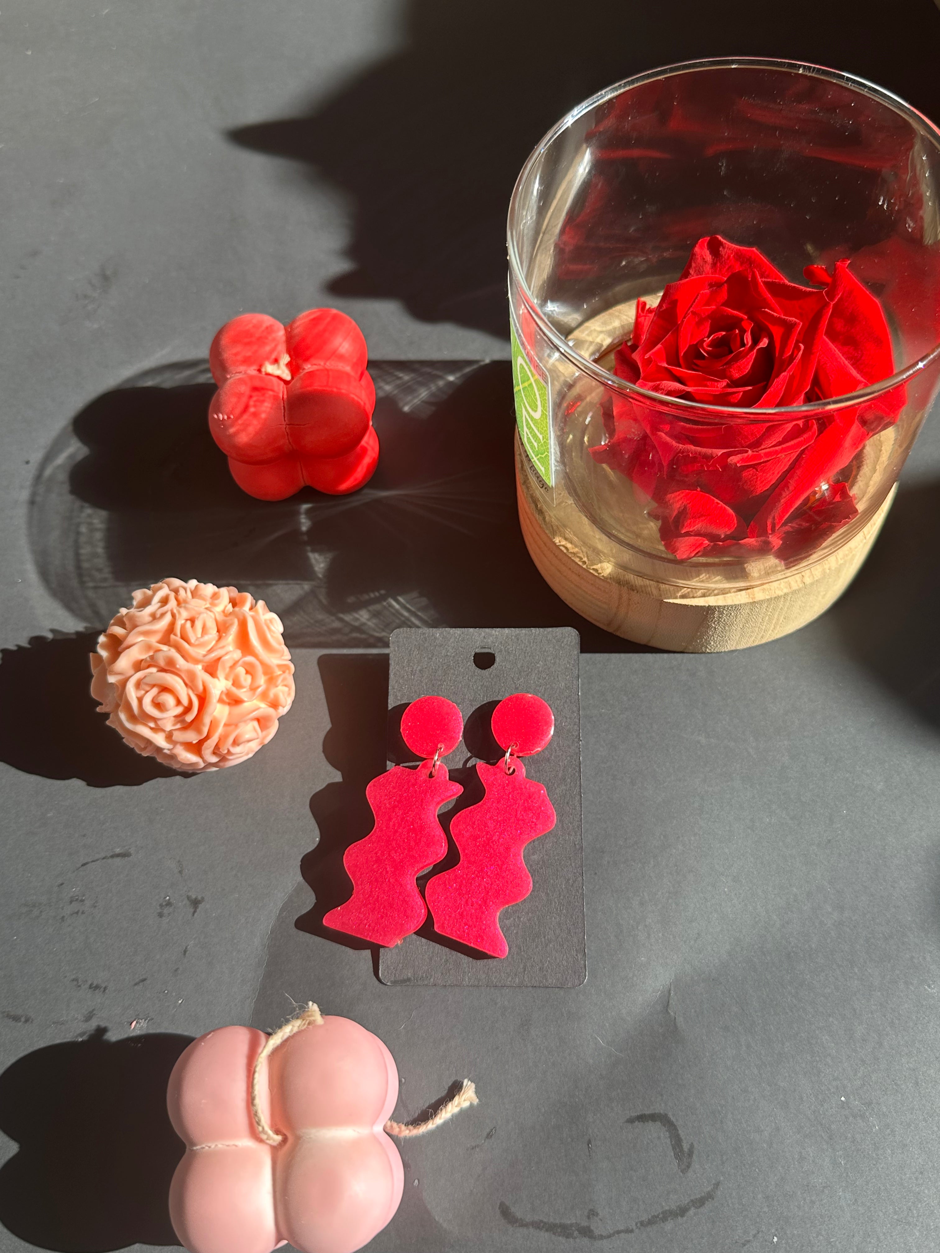 Spiral Valentines Earrings