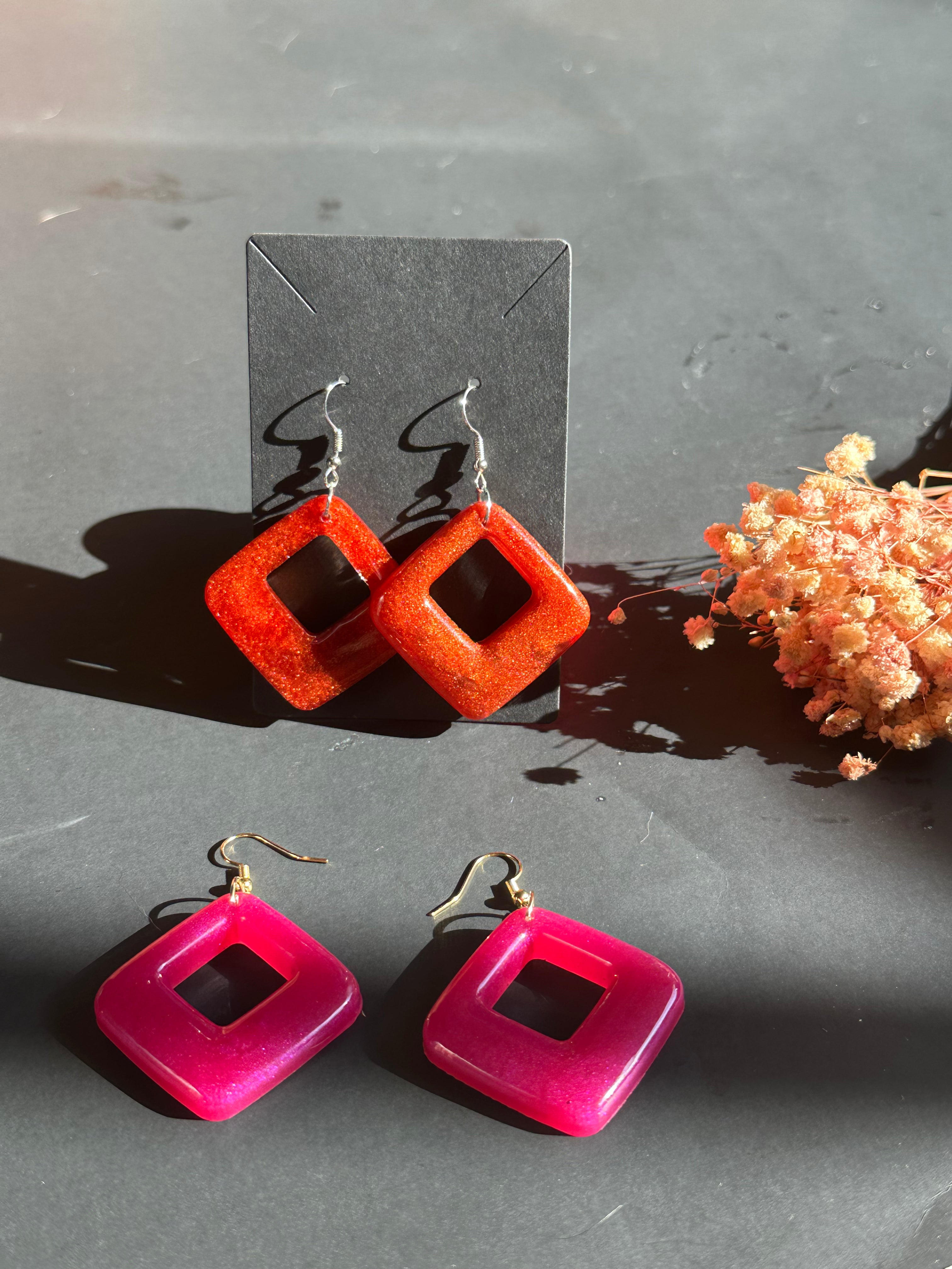 Square Hoops Valentine's gift 🎁