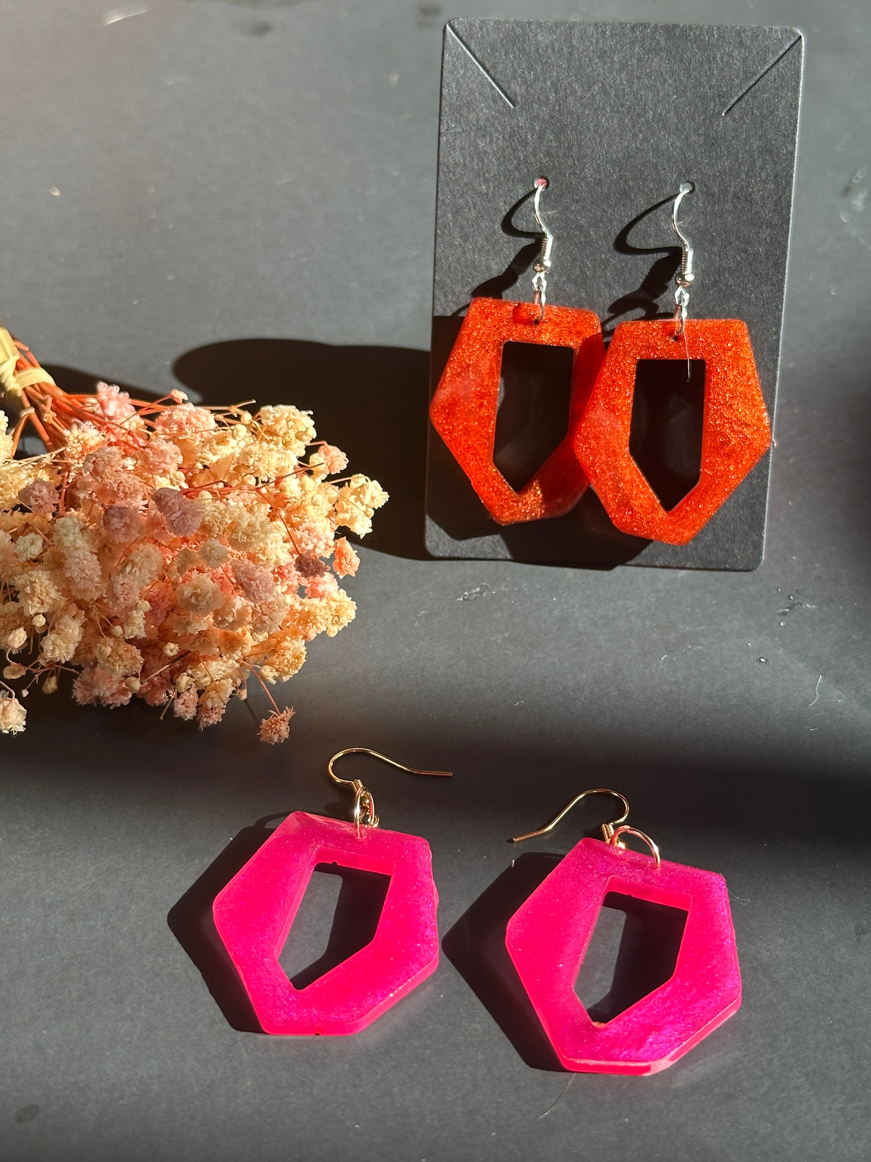 Figure Hoops Valentine's Earrings