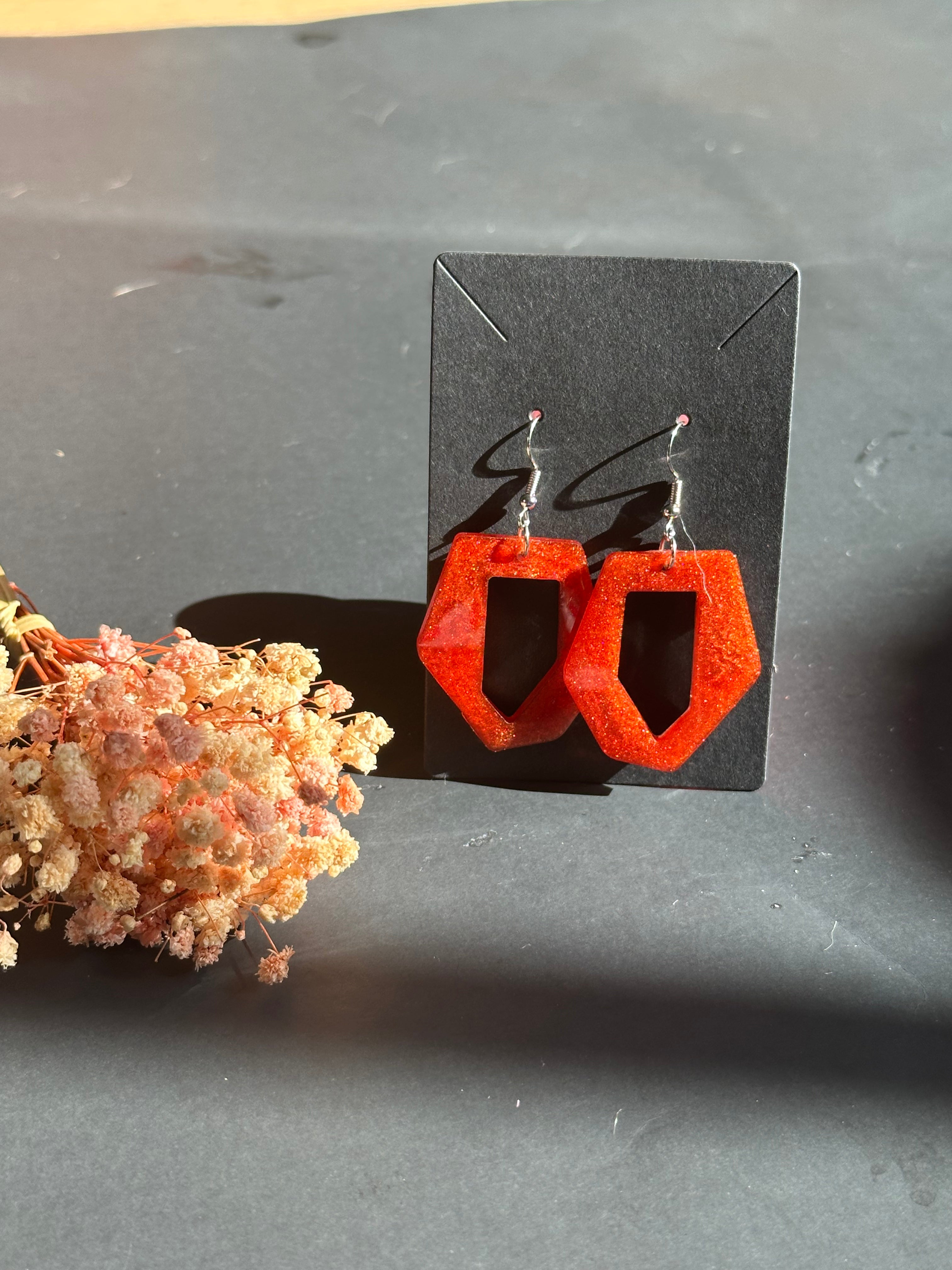 Figure Hoops Valentine's Earrings