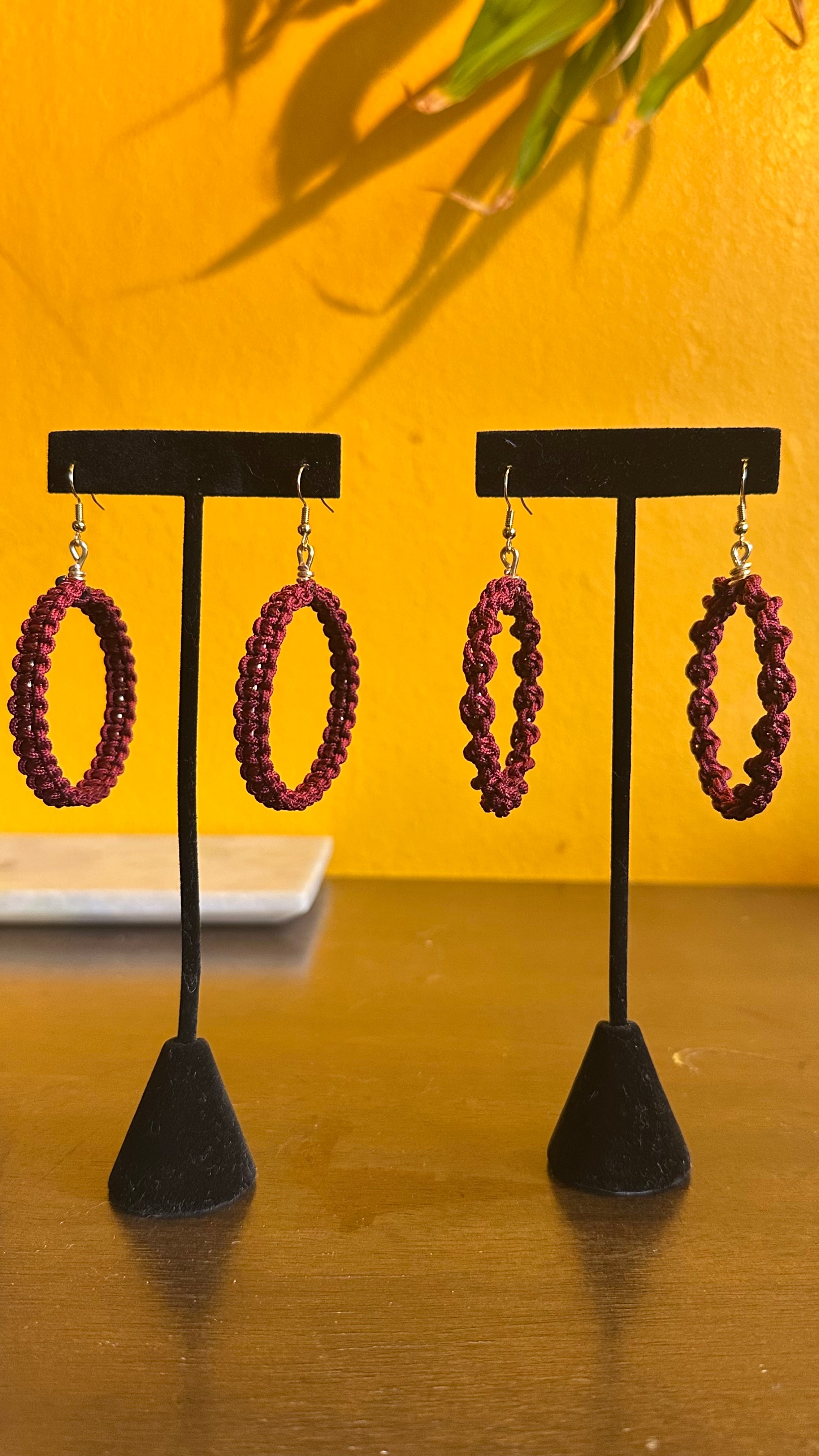 Burgundy Hoops