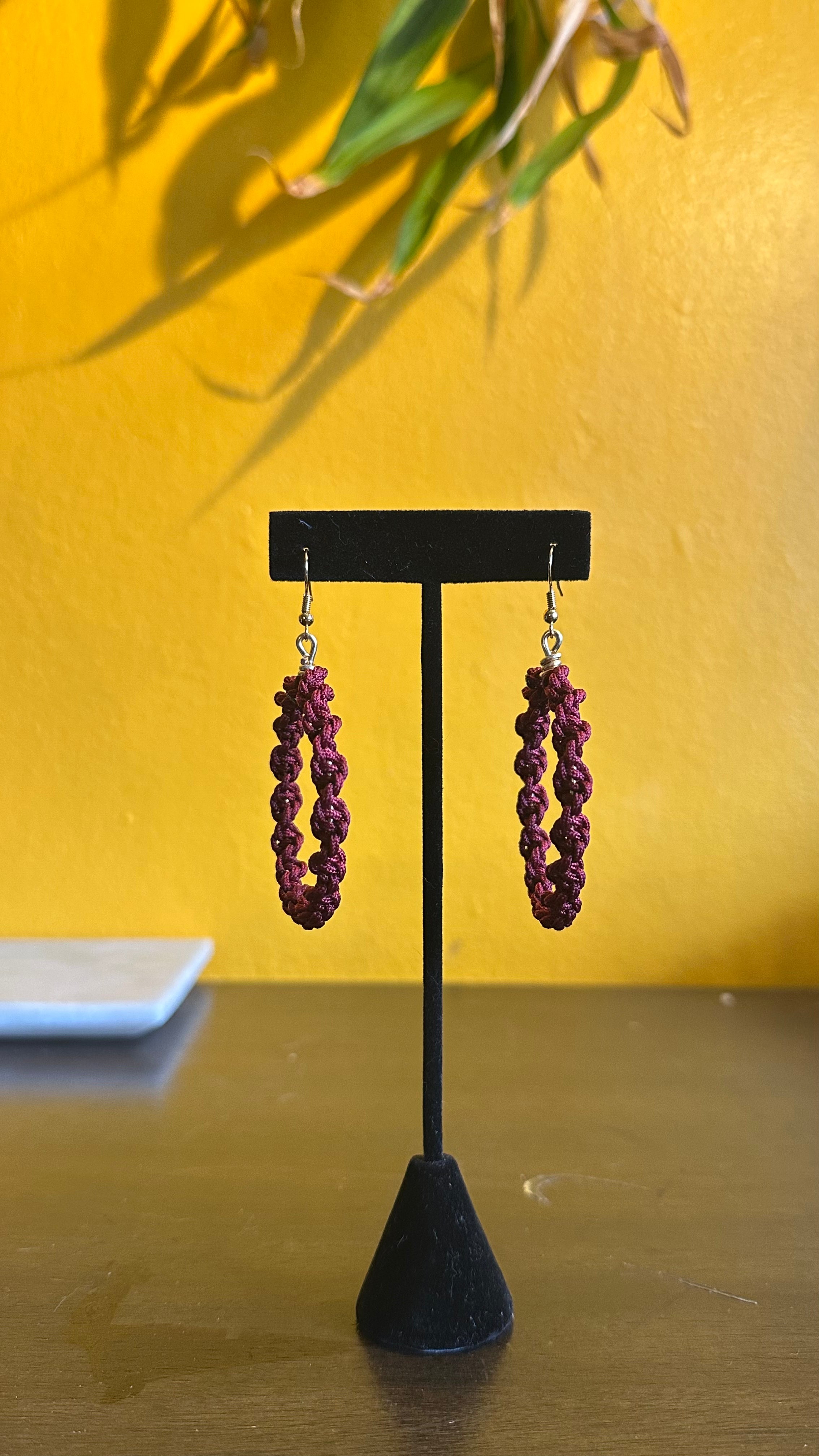 Burgundy Hoops