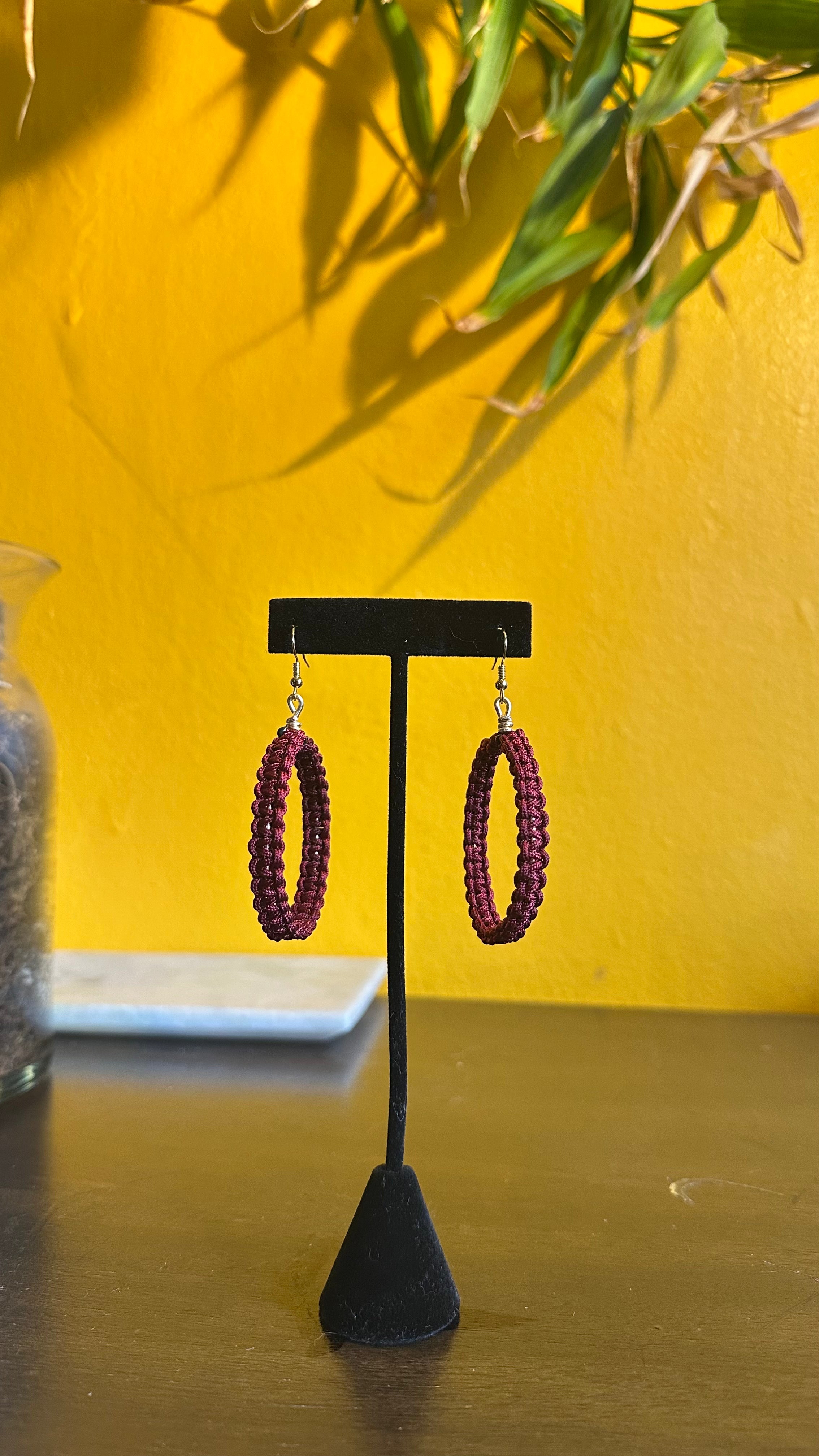 Burgundy Hoops