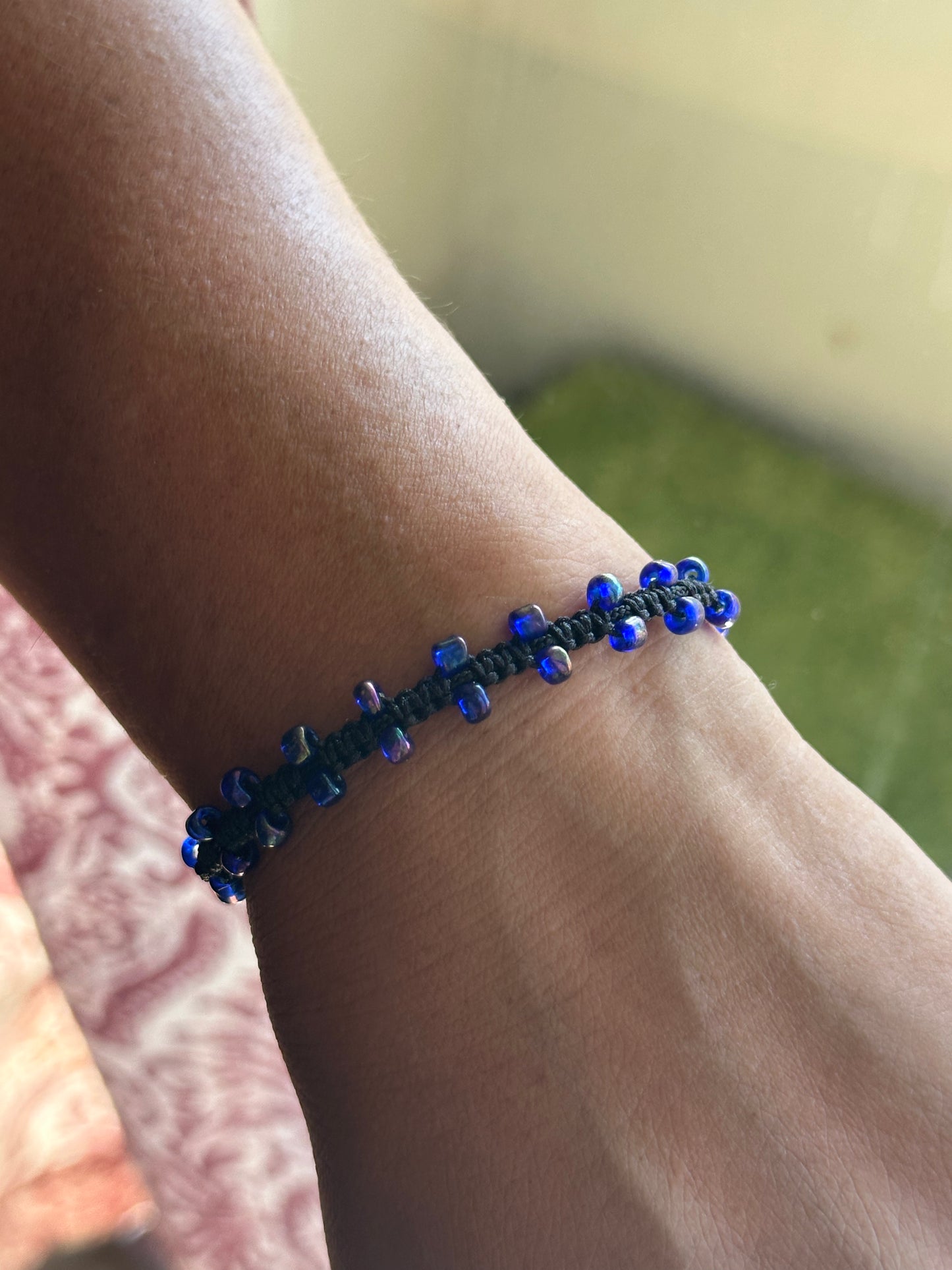 Royal Blue Beads Bracelet
