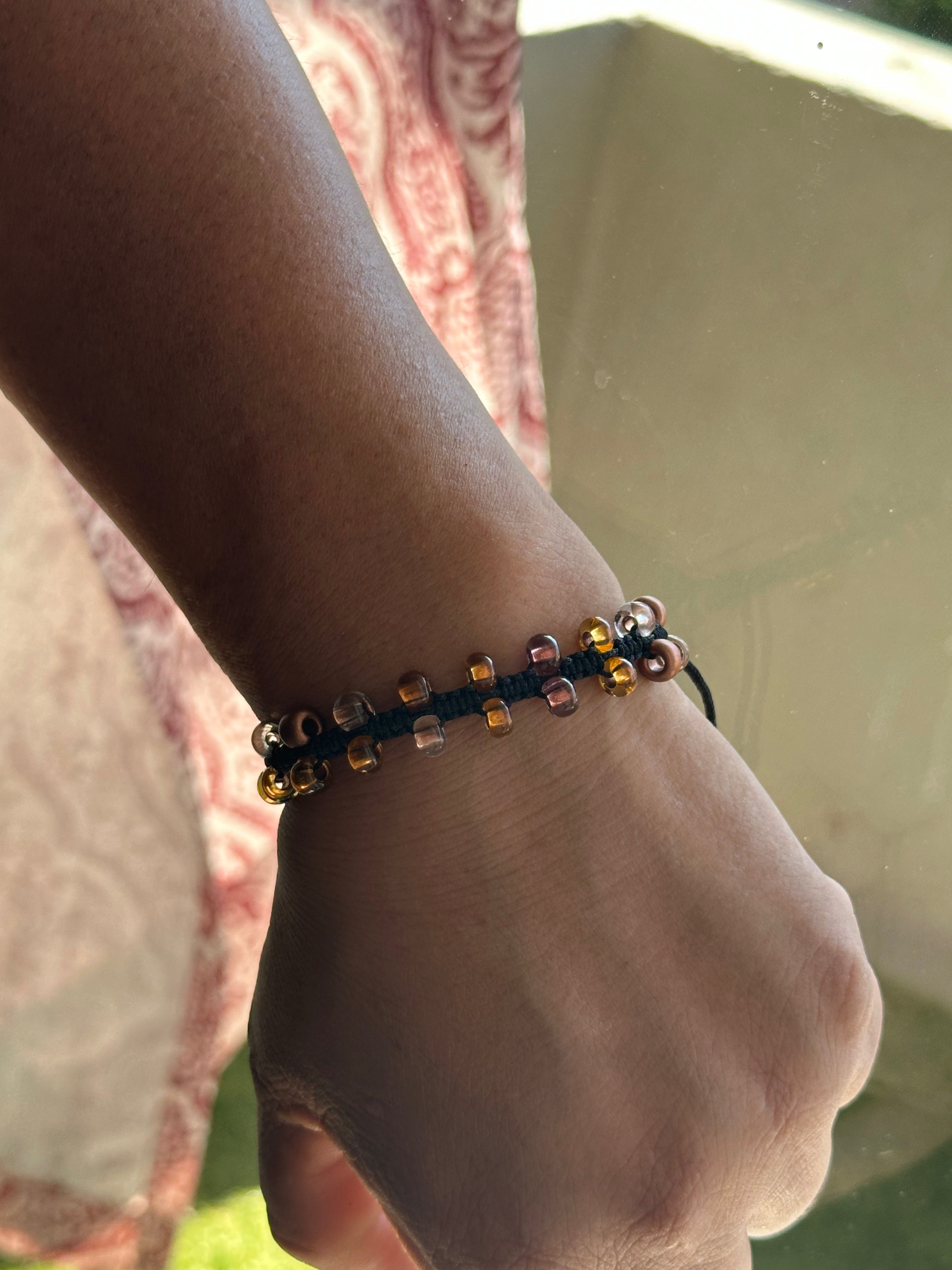 Orange Beads Bracelet