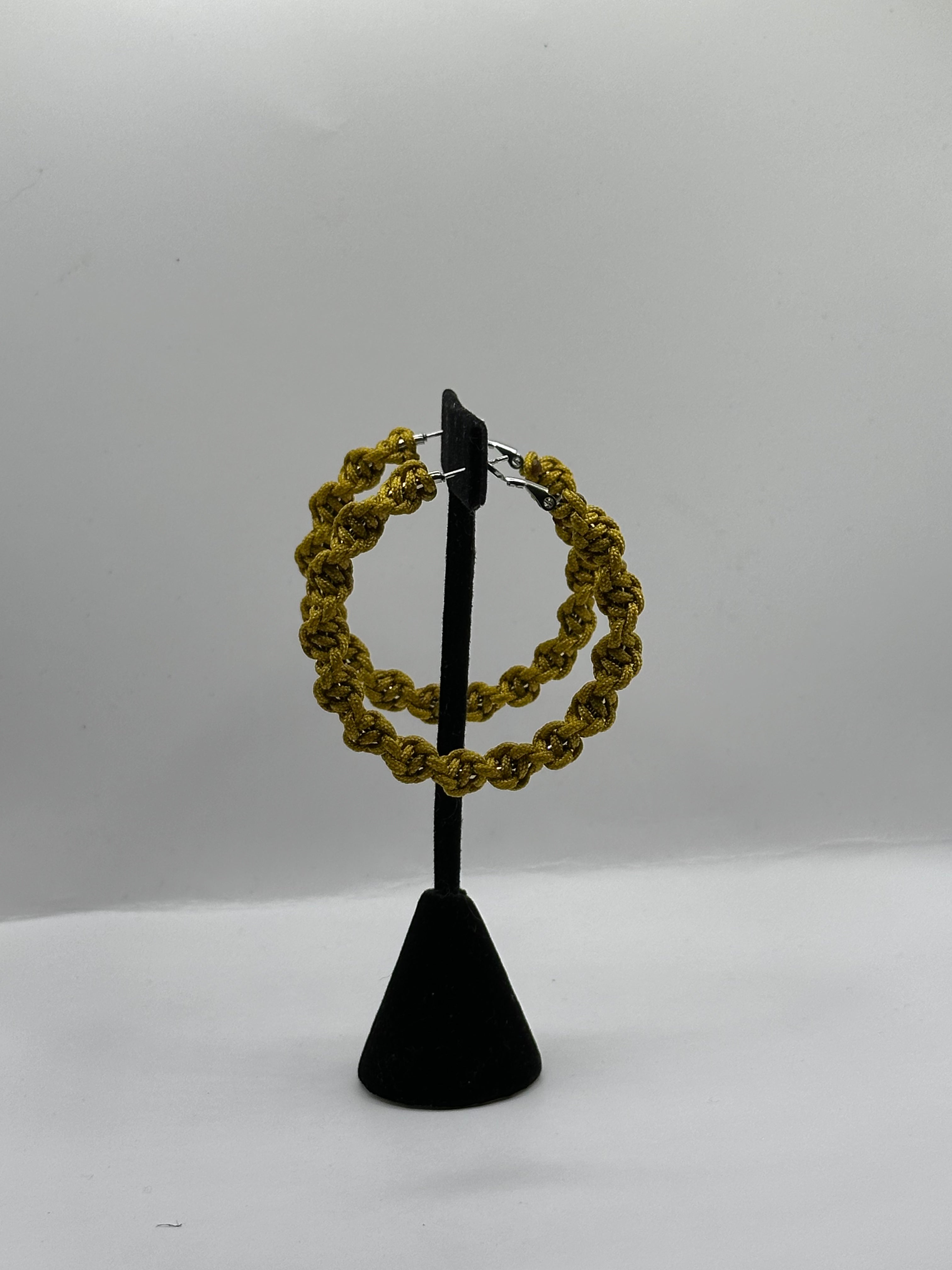 Old Gold Twisted Hoops