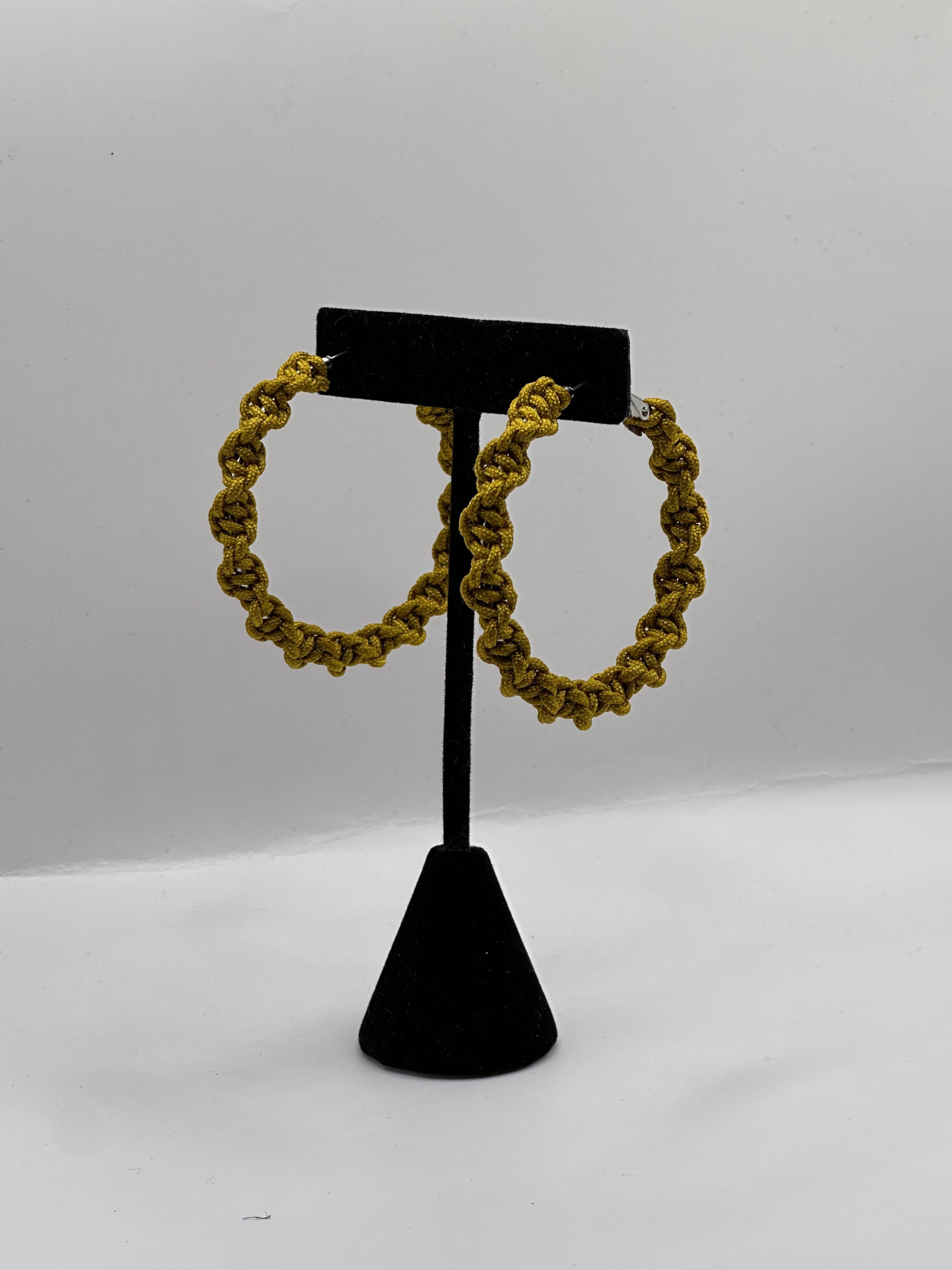 Old Gold Twisted Hoops