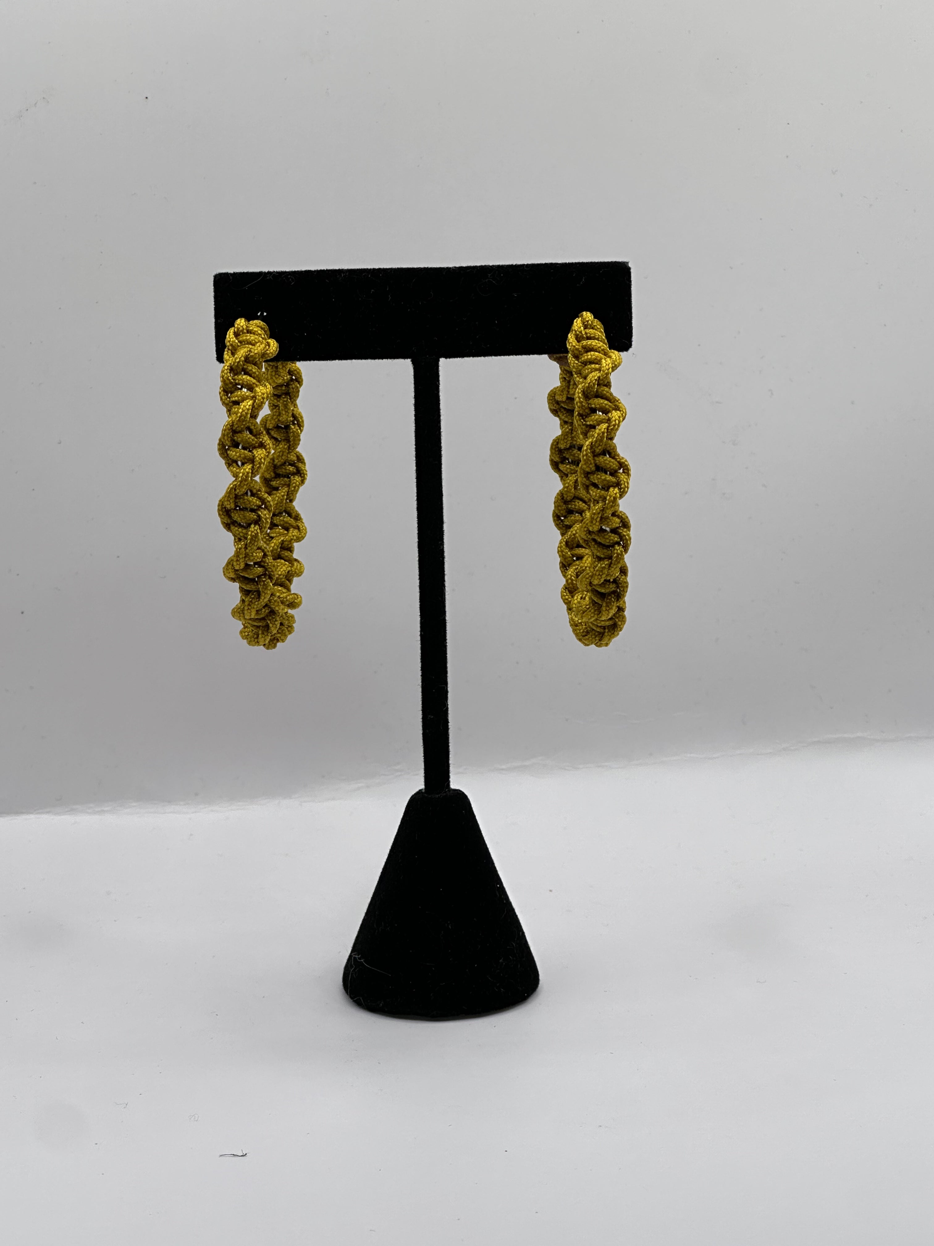 Old Gold Twisted Hoops