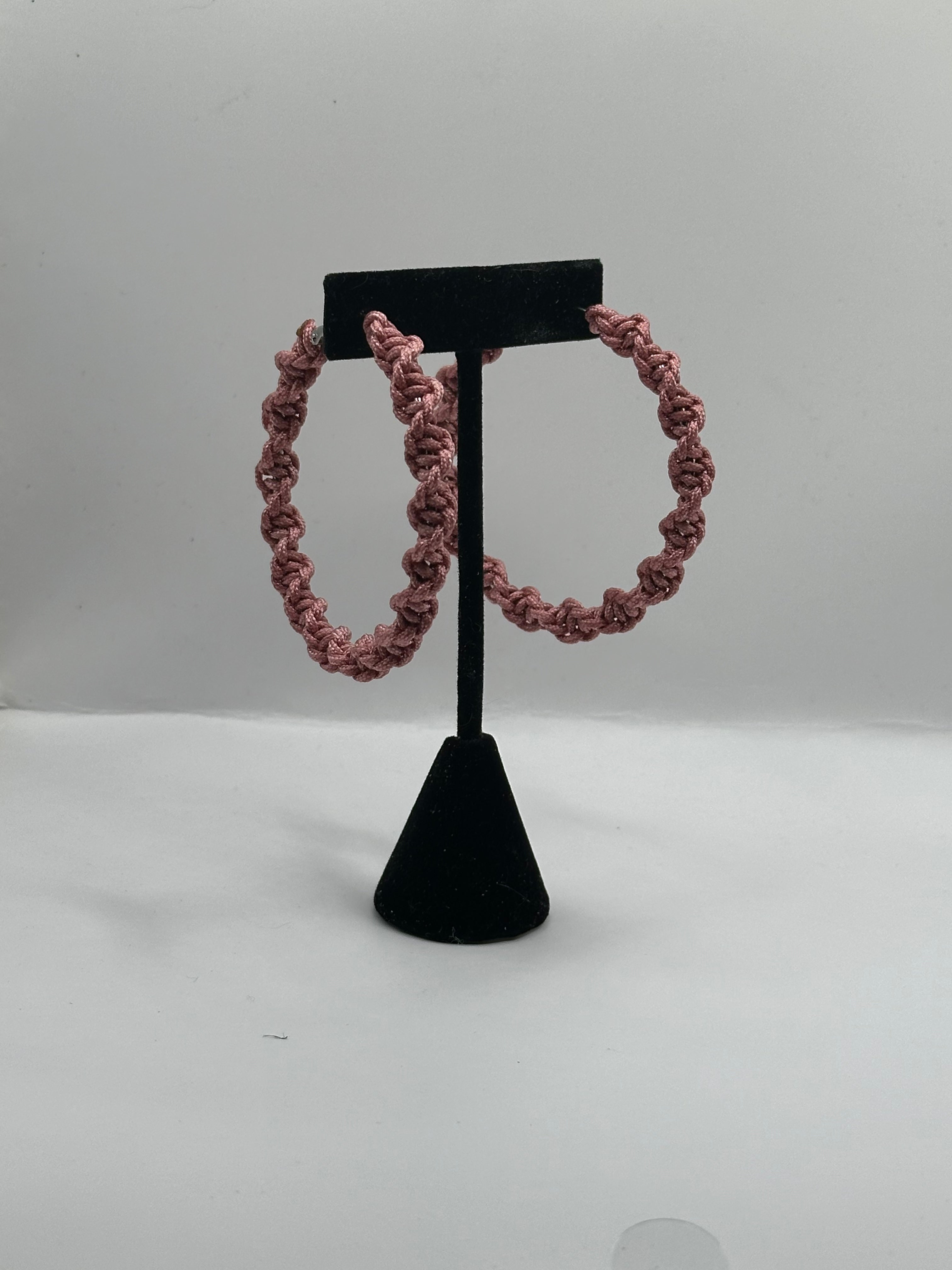 Palo de Rosa Twisted Hoops