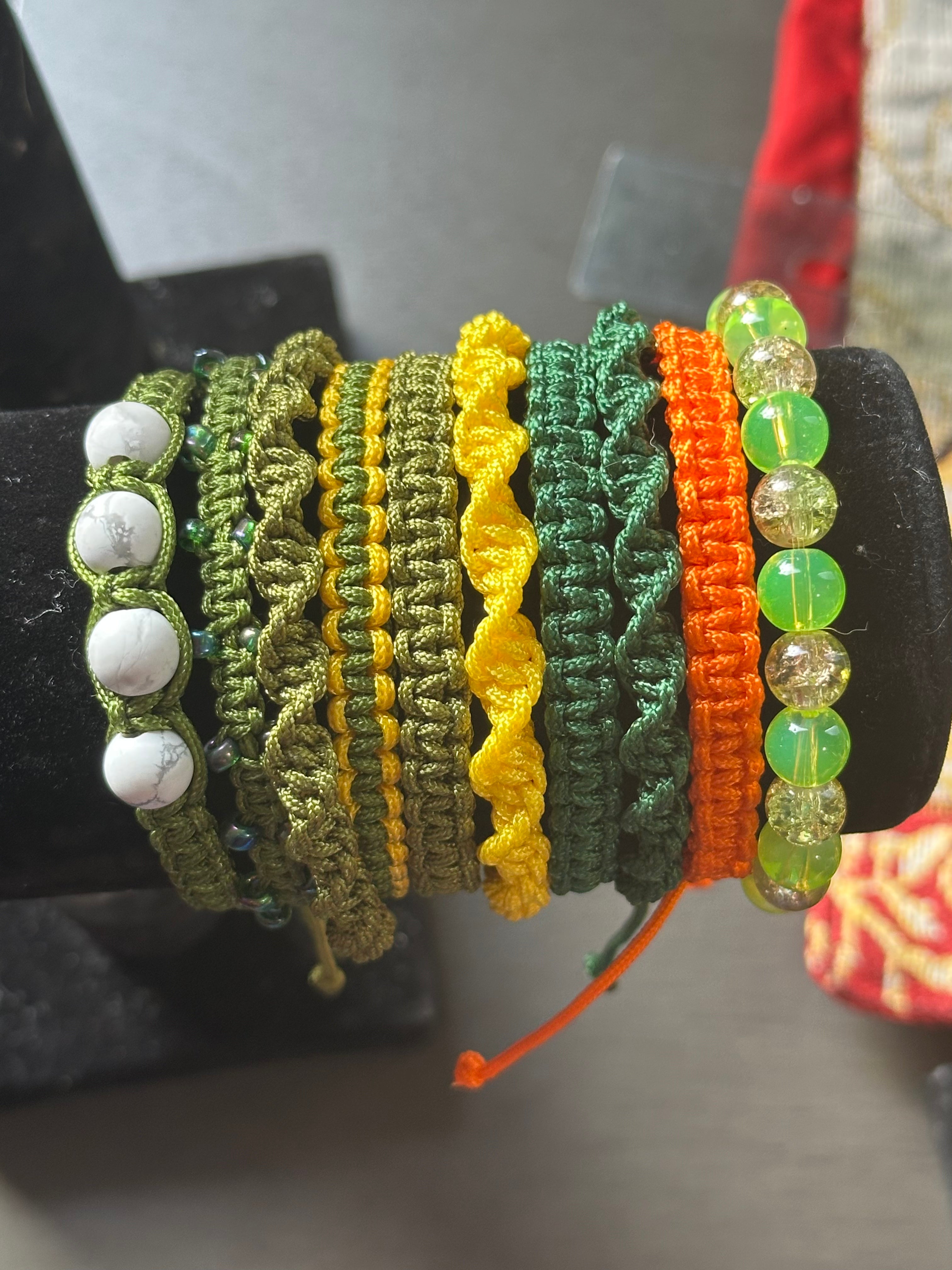 Green Aura 9 Pack Bracelet Bundle
