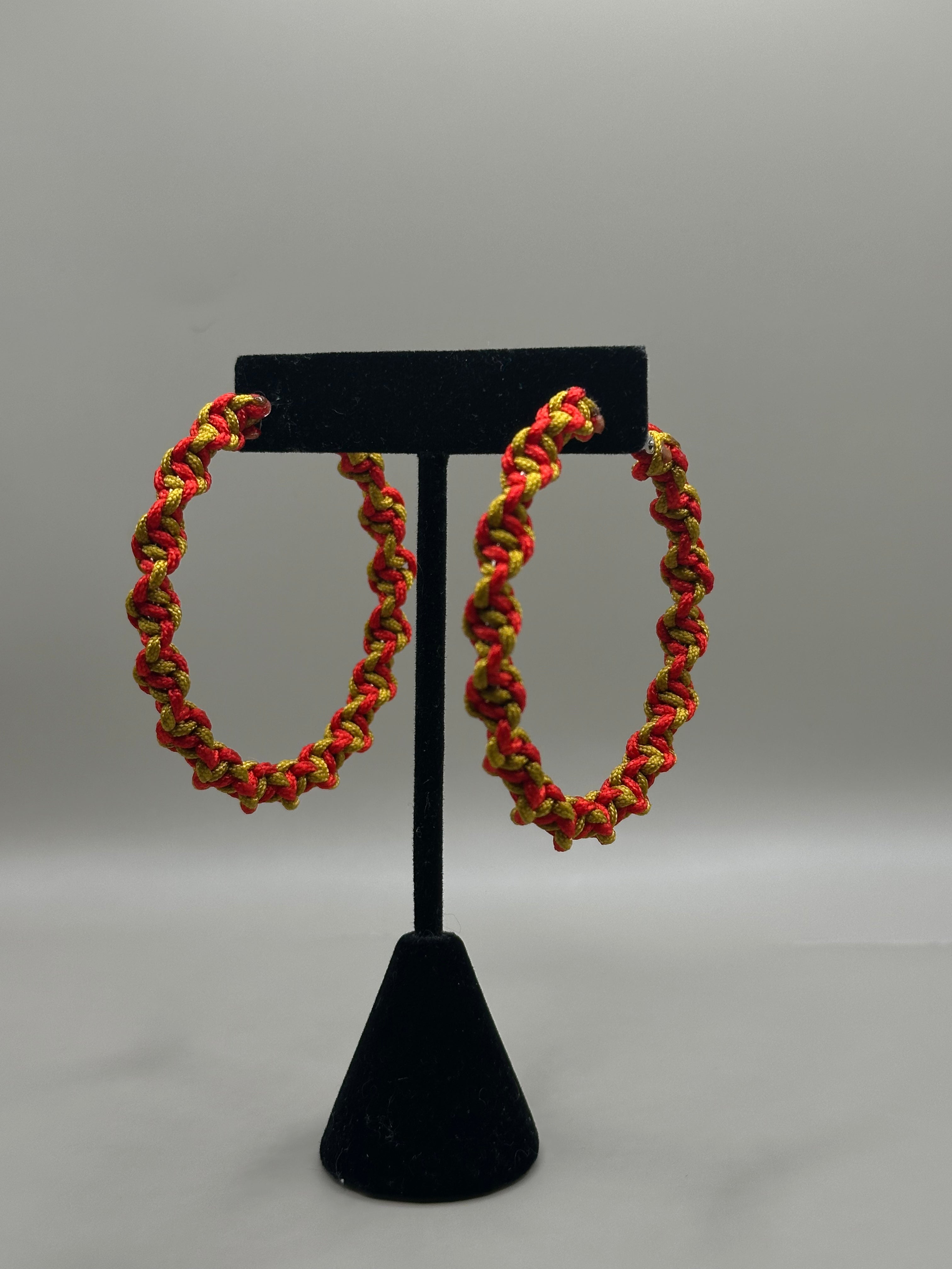 Cranberry Earrings Hoops