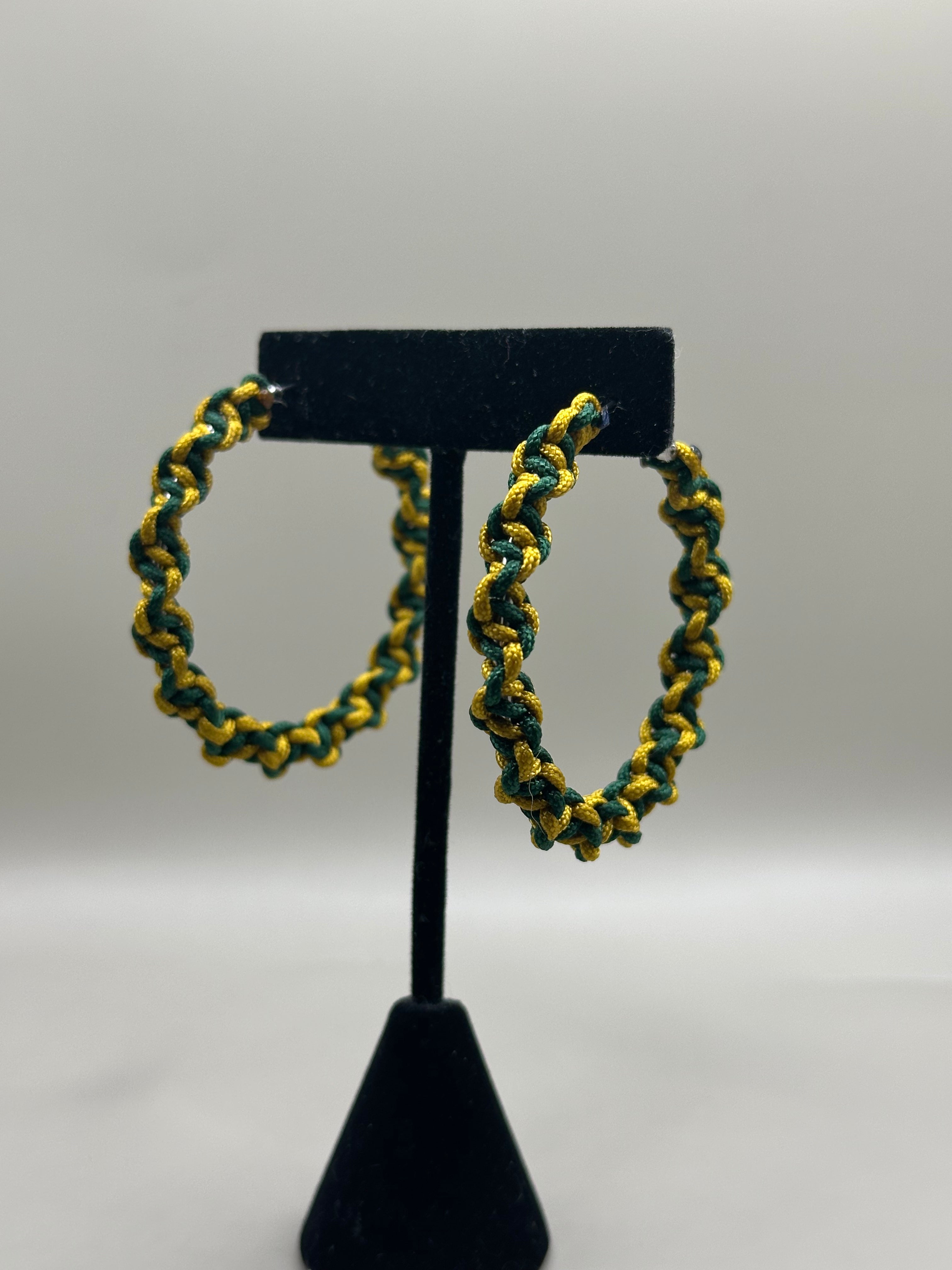 Golden Pine Christmas Hoops