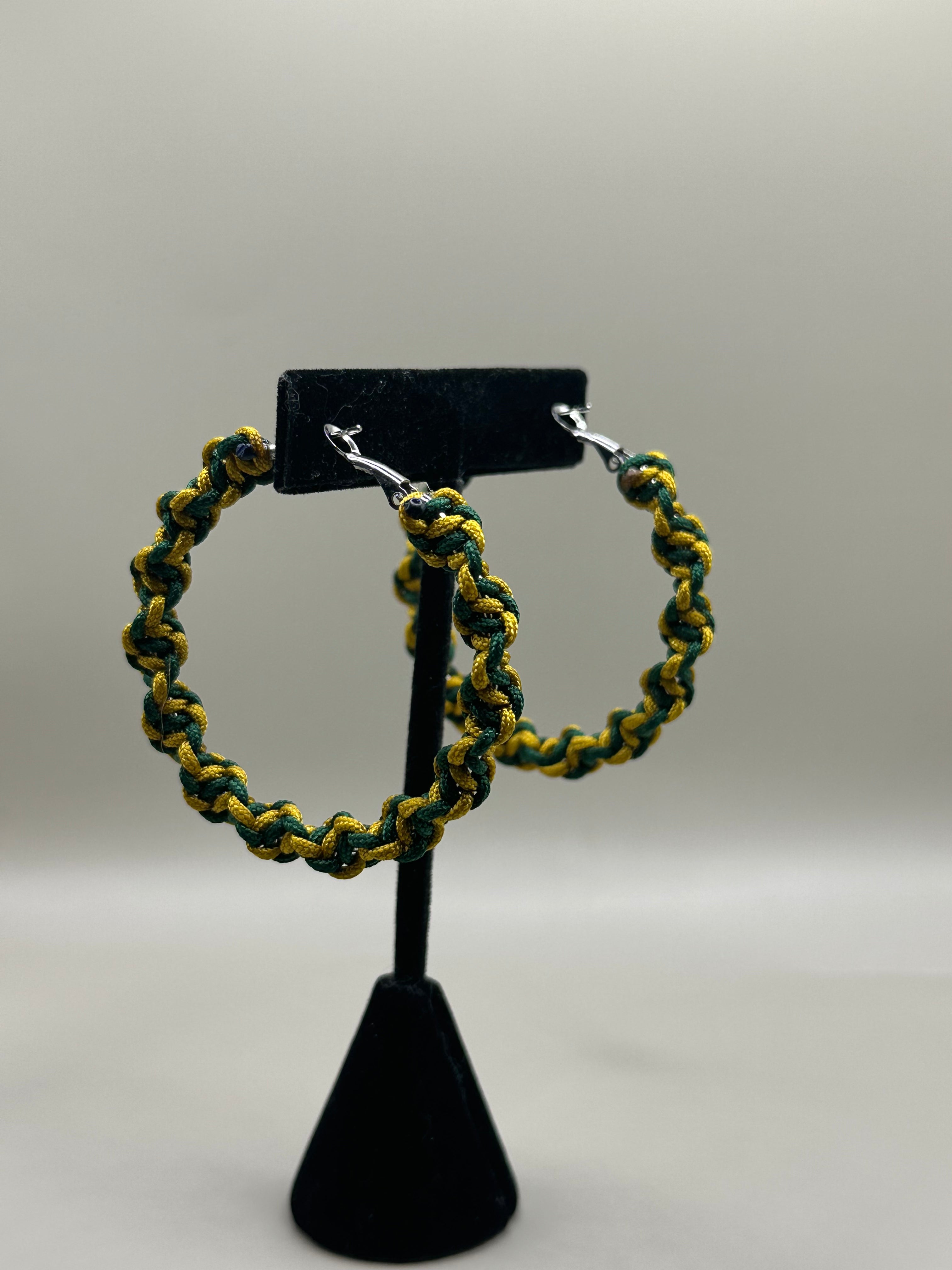 Golden Pine Christmas Hoops