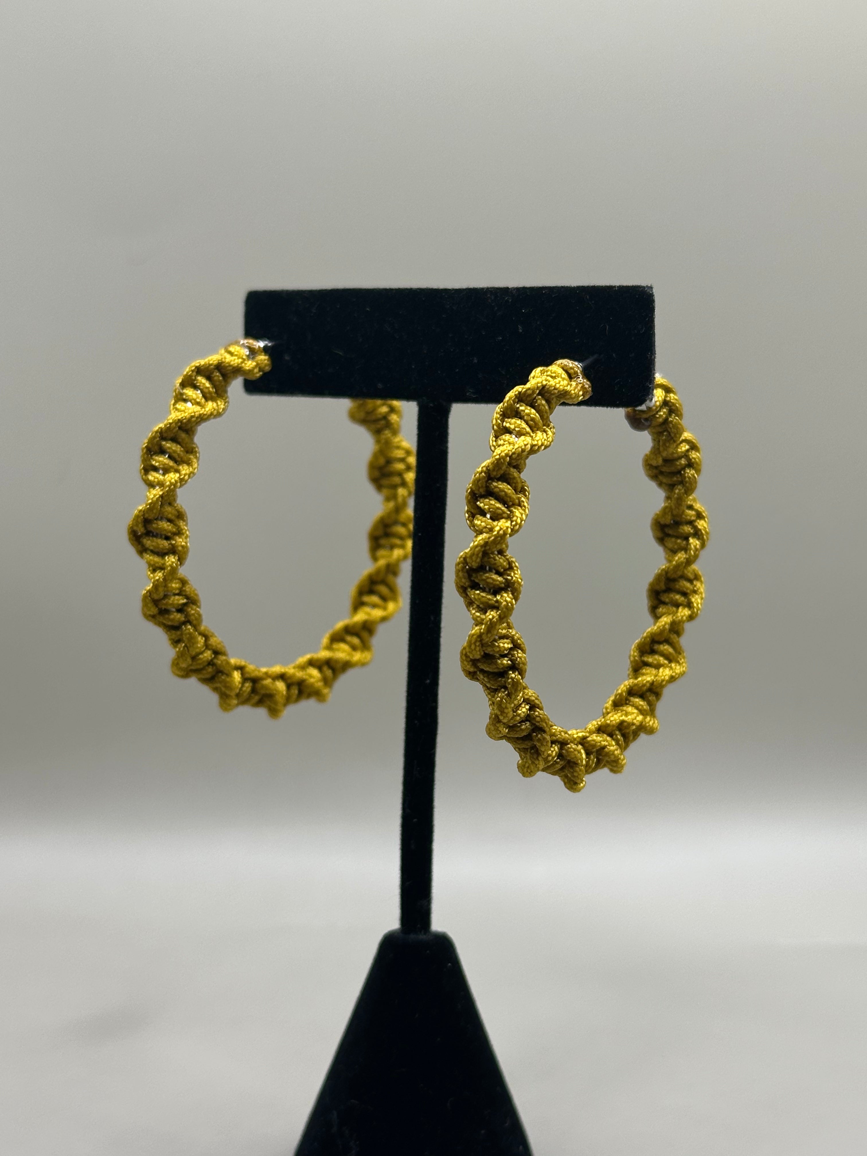 Golden Honey Drops Christmas Hoops