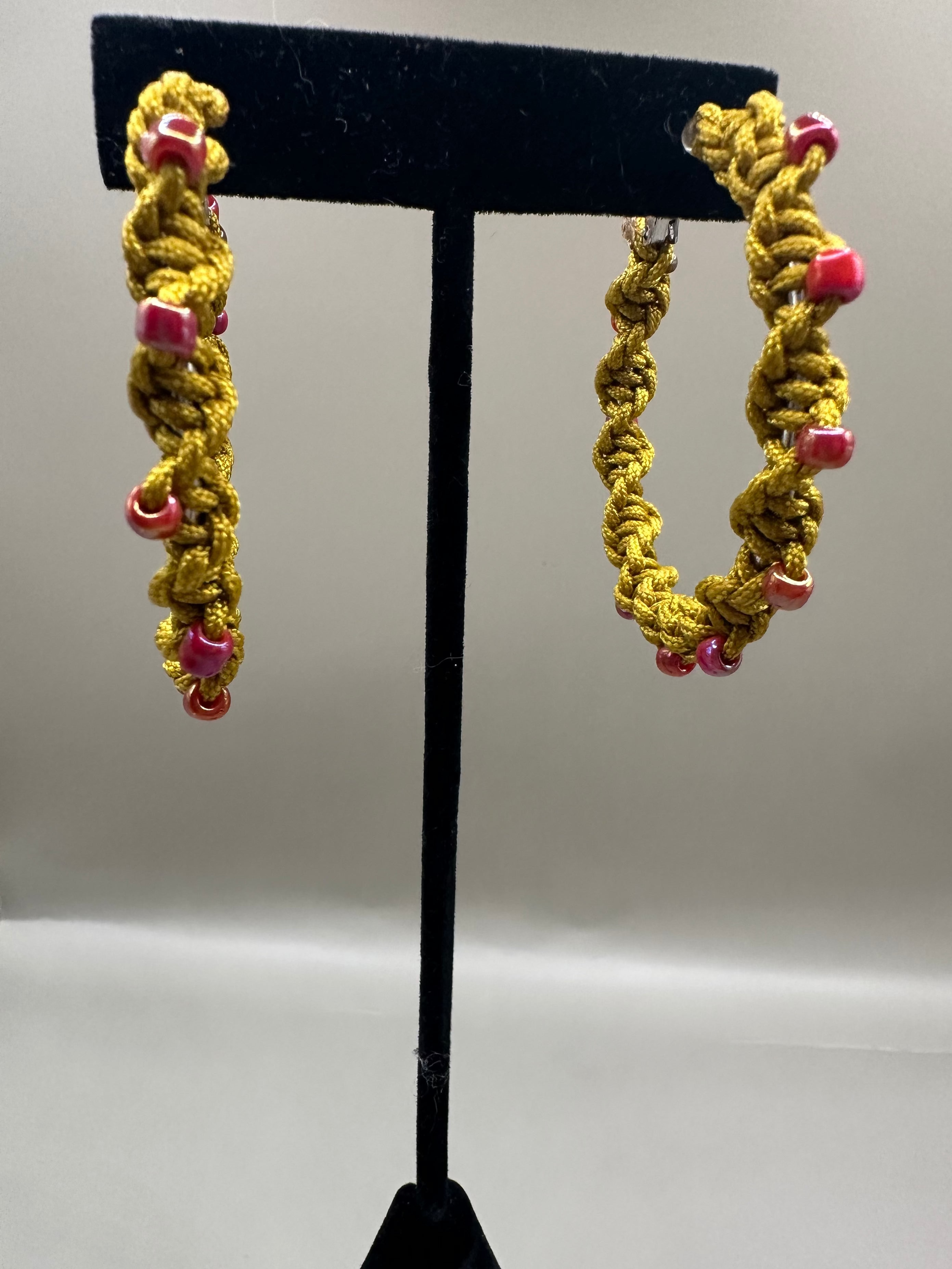 Golden Cherry Hoops