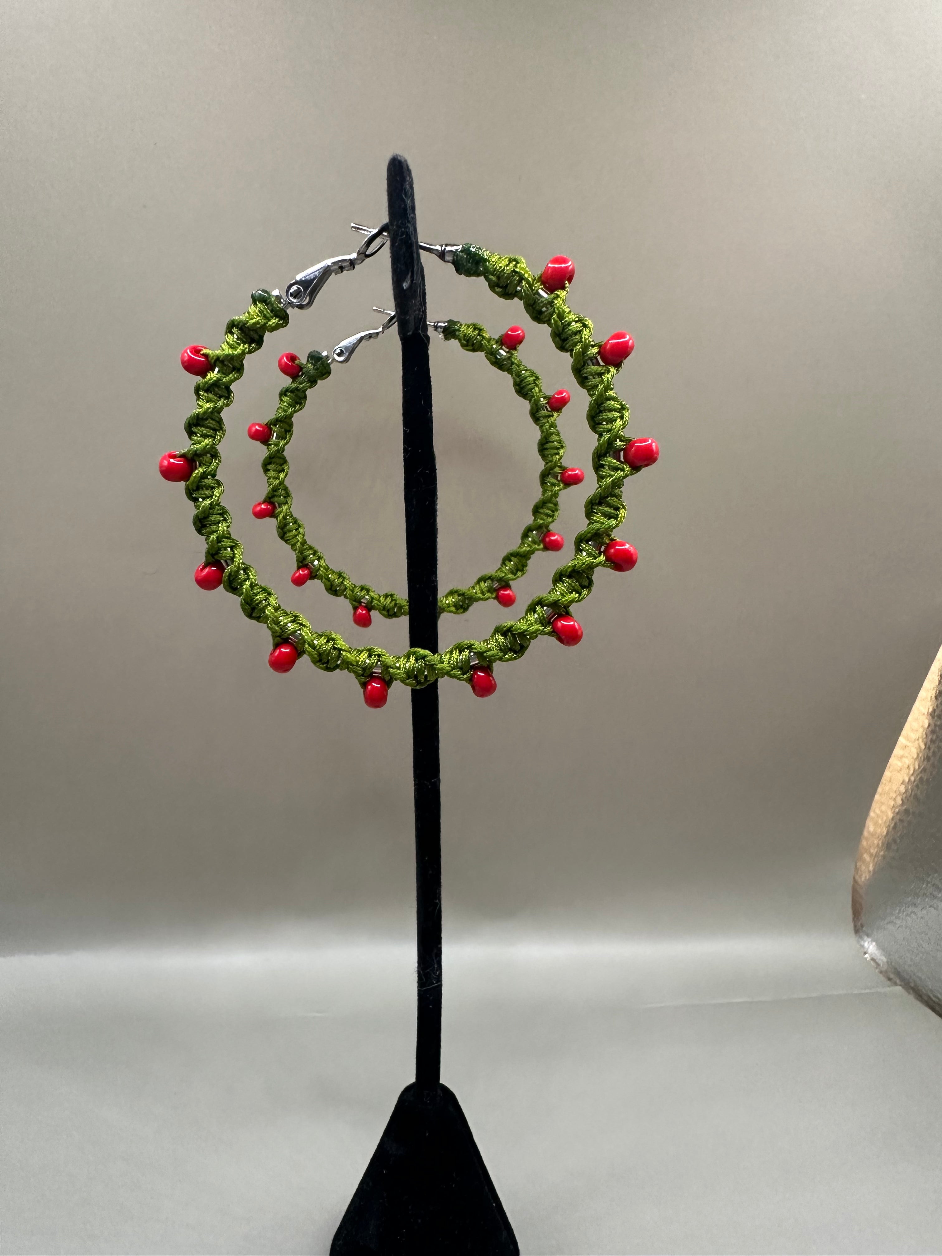 Grinch Hoop Earings
