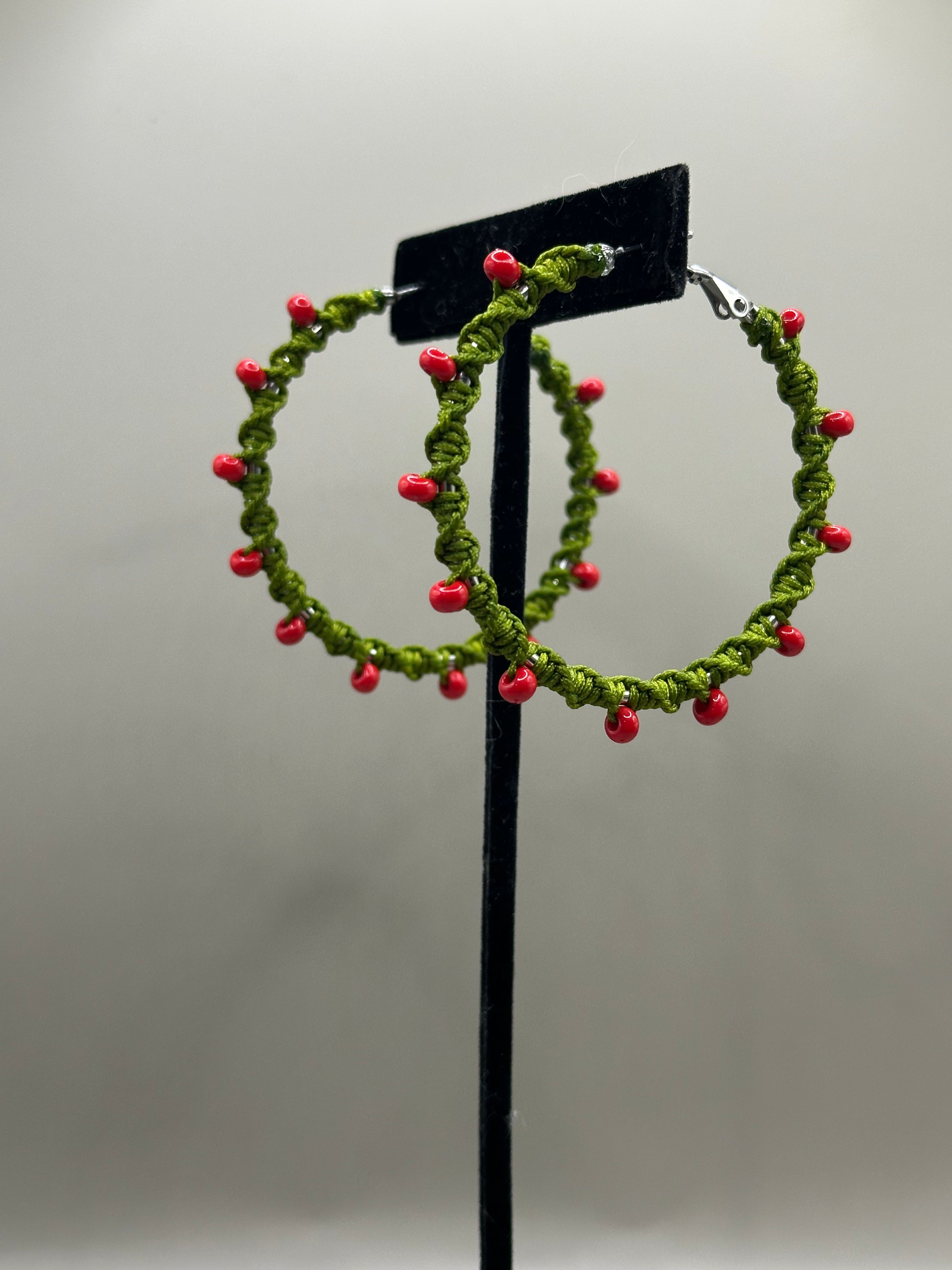 Grinch Hoop Earings
