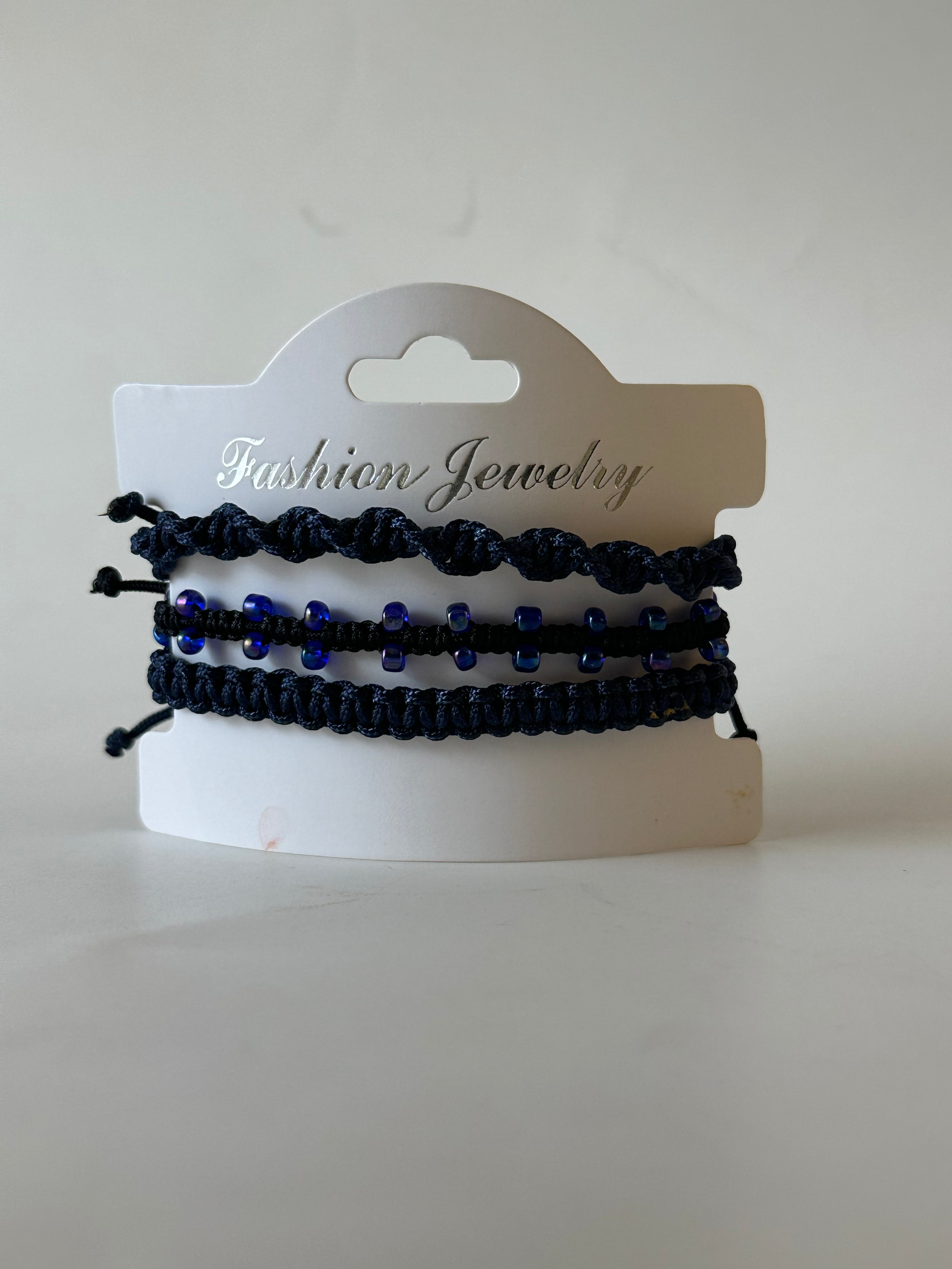 Navy Bracelet Set